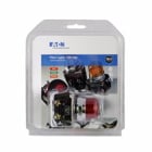 Eaton 10250T pushbutton, Heavy-duty watertight and oiltight Indicating Light, Standard actuator, Incandescent, Transformer, NEMA 3, 3R, 4, 4X, 12, 13, Red, Plastic, 120 V