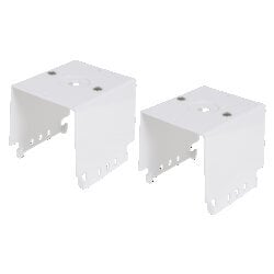 Linear High Bay 3A Surface Mounting Brackets, white. Each package contains 2 brackets (one for each end of fixture).