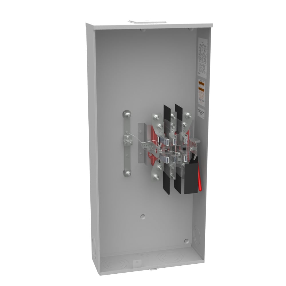U4911-X-QG-BL 7 Term, Ringless, Large Closing Plate, Quadplex Ground, Lever Bypass, 9 to 16 inch Barrel Lock with Bracket Provision