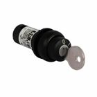 Eaton M22 Modular Three Position Key-Operated Selector Switch, 22.5 mm, Maintained, Key removable center, Non-illuminated, Bezel: Black, Button: Black, MS1, IP66, NEMA 4X, 13, Three-Position, 100,000 Operations