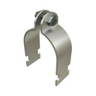 UNISTRUT PIPE CLAMP, 1/2", 1-1/4"x 2-3/16"x 0.96", SS