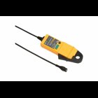 Current probe is based on Hall Effect technology for use in measurement of both DC and AC current. May be used in conjunction with oscilloscopes and other suitable recording instruments for accurate non-intrusive current measurement.