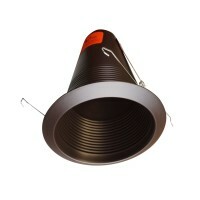 6 in. Oil-Rubbed Bronze Airtight Recessed Cone Baffle Trim, Fits 6 inch Housings