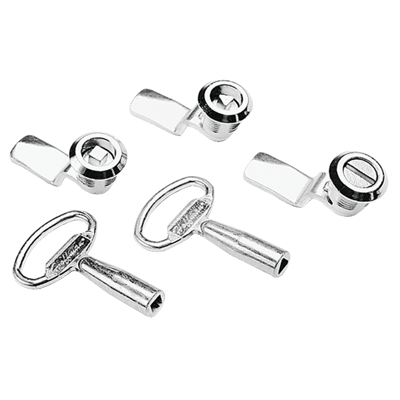 Latch Kit Type 4/12 Enclosure with Clamps, Square insert AL32, Plated, Steel