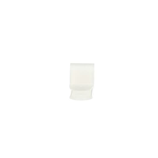 Plain Edge Cable Clamp, Natural Nylon 6.6 for Temperatures up to 85 Degrees Celsius (185 F), Width of 9.53mm (0.375 Inches), Thickness of 1.27mm (0.50 Inches), Hole Diameter of 4.3mm (0.170 Inches), #8 Screw Mounting with Closed Diameter of 7.9mm (0.312 Inches), 100 Pack