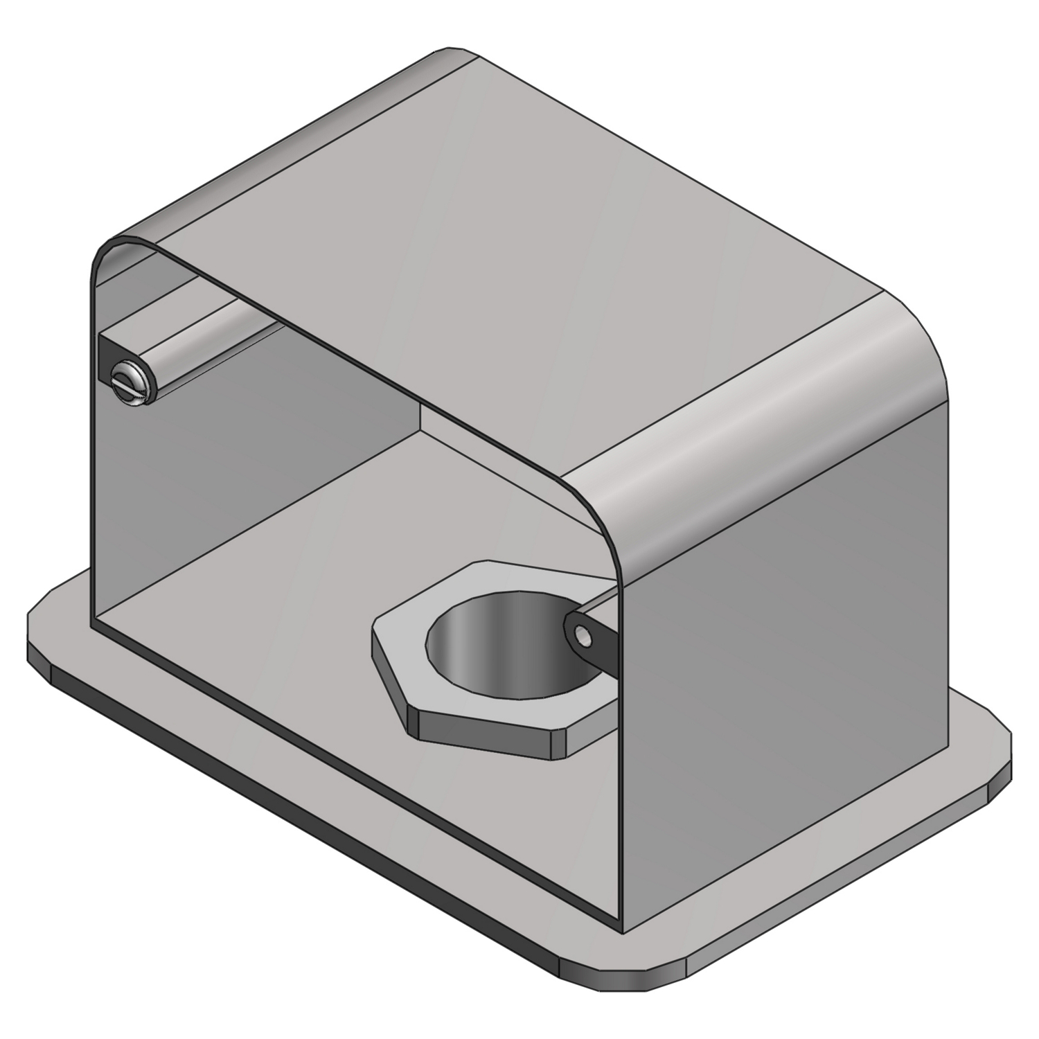 Standard above floor service fitting base only.