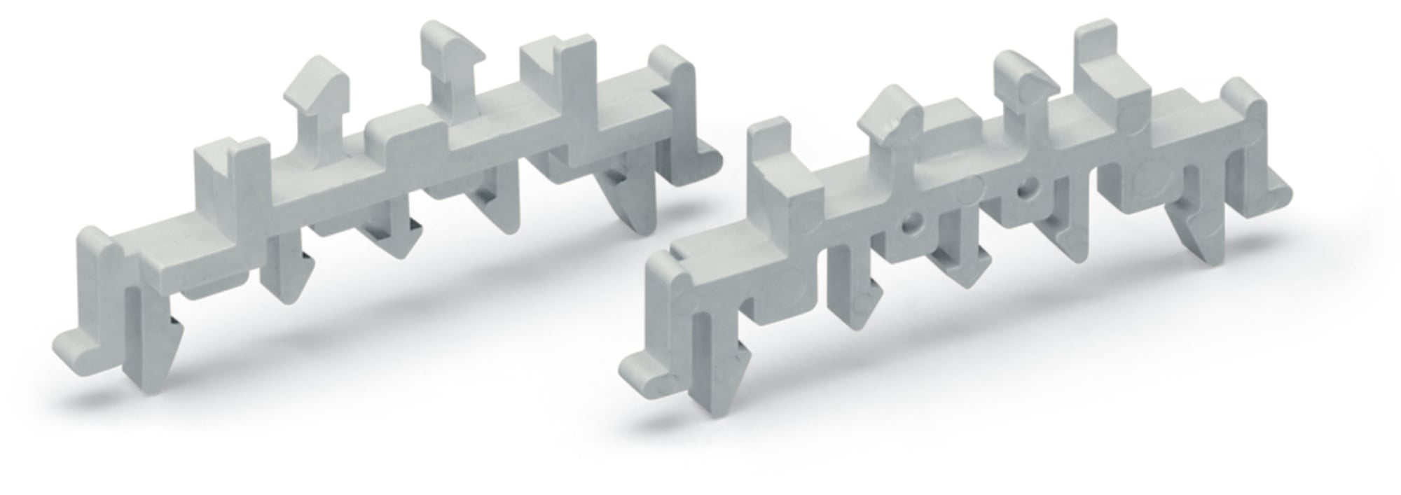 Universal mounting foot; snap-fit type; suitable for DIN 15, 35 and 32 rails; gray