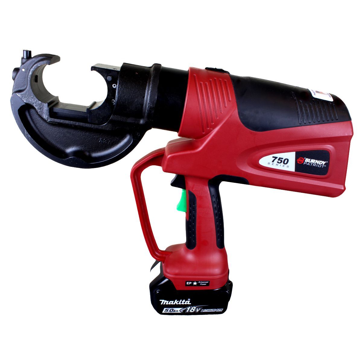 PAT750 12T C-Head Battery Crimper, 5Ah Li-ion, AC, Hard Case.
