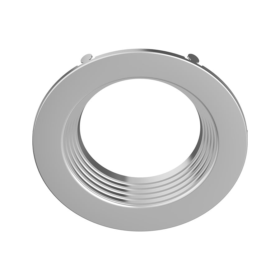 Recessed retrofit DL trim 4in round baffle Brushed Nickle