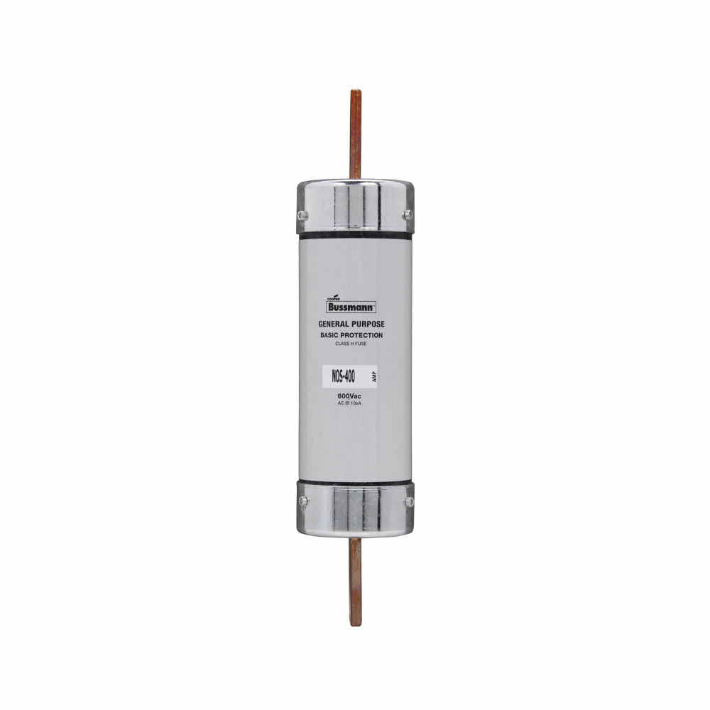 Eaton Bussmann series NOS fuse, Supplemental one-time fuse, Non current limiting, Light duty circuit locations, 350 A, Class K5,Class H, Non-indicating, 10 kAIC at 600 Vac, Standard, 1, 600 V