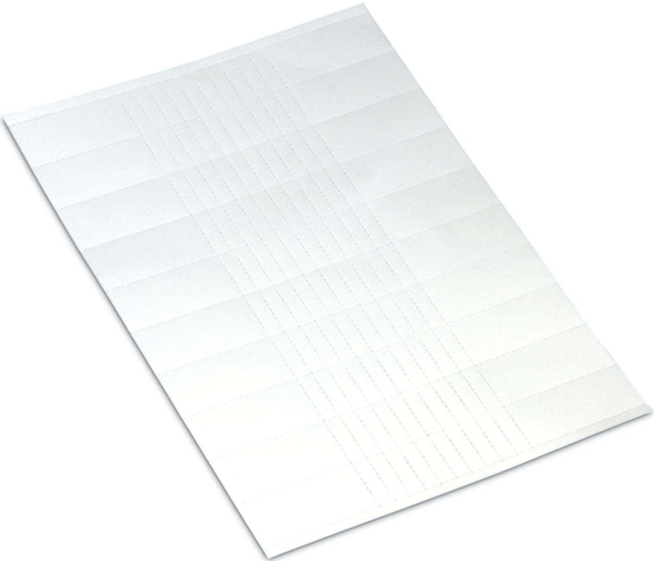 Cardboard signs; for laser printer; 9.5 x 25 mm; white