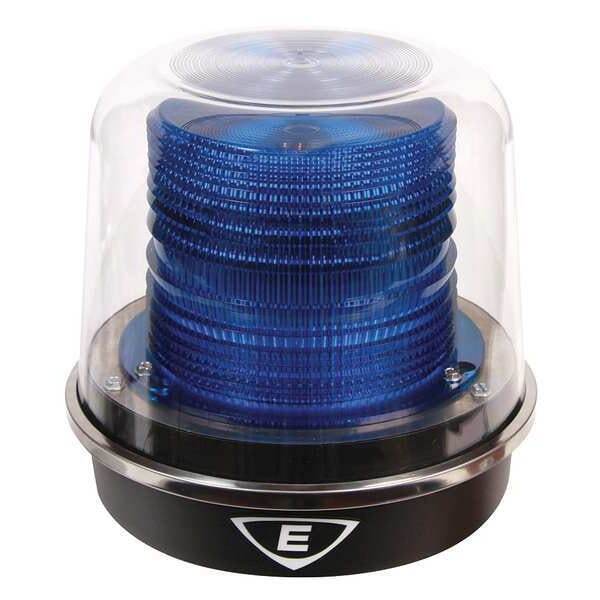 Warning Beacon Light, LED, Blue, 120 VAC