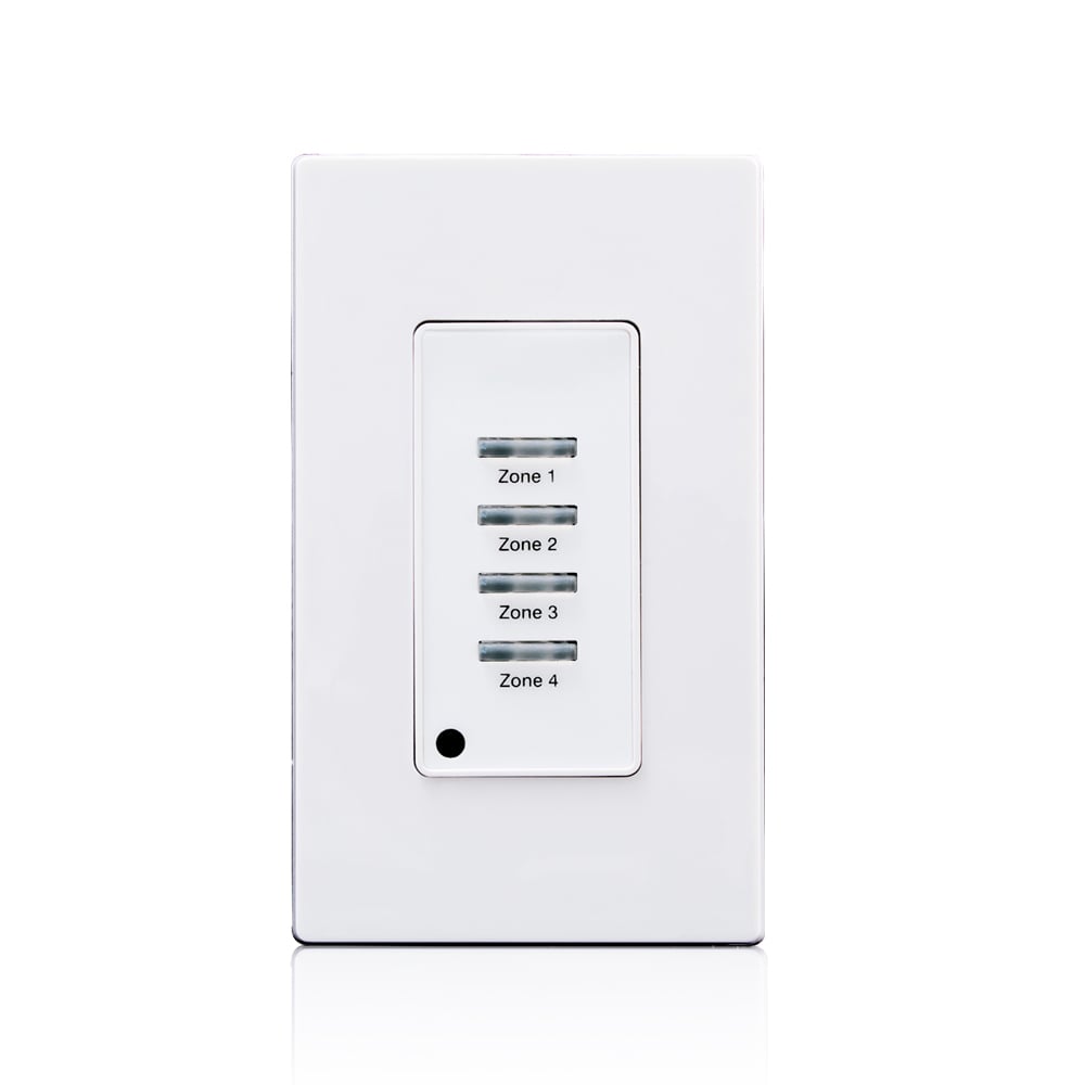 Low Voltage Pushbutton Station, 4 Button-On/Off, 1 Gang, White ...