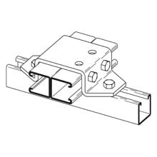 Eaton B-Line series U-support, 1.62" H x 7.06" L x 1.62" W, Steel, Electro-plated