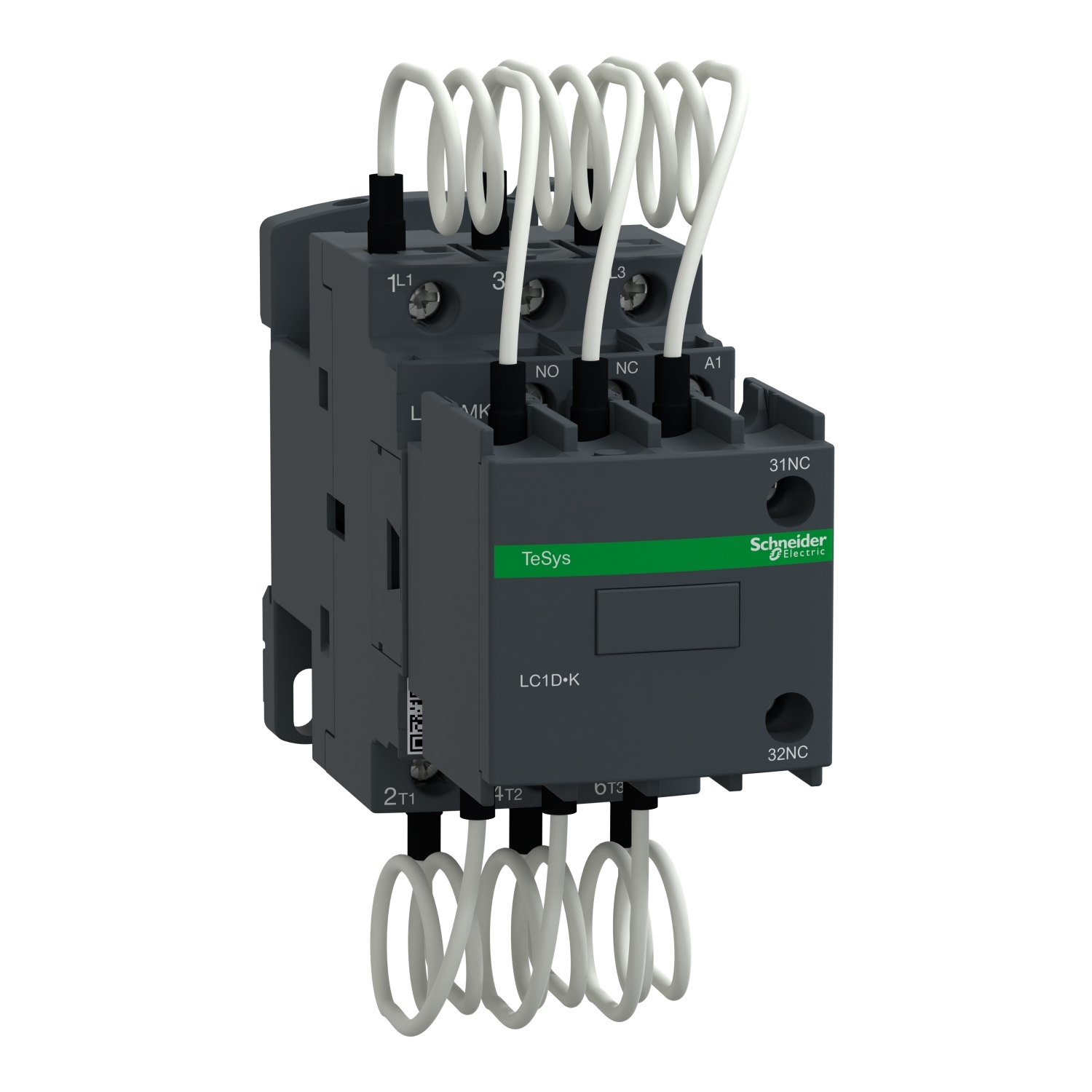 Capacitor contactor, TeSys Deca, 25 kVAR at 400 V/50 Hz, coil 220 V AC 50/60 Hz