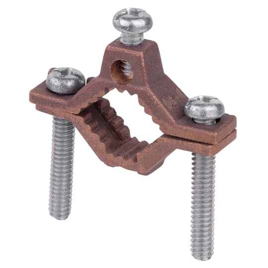 Cast Bronze Ground Clamp for Wire Range 10 - 4, Water Pipe Size 4 1/4 - 6