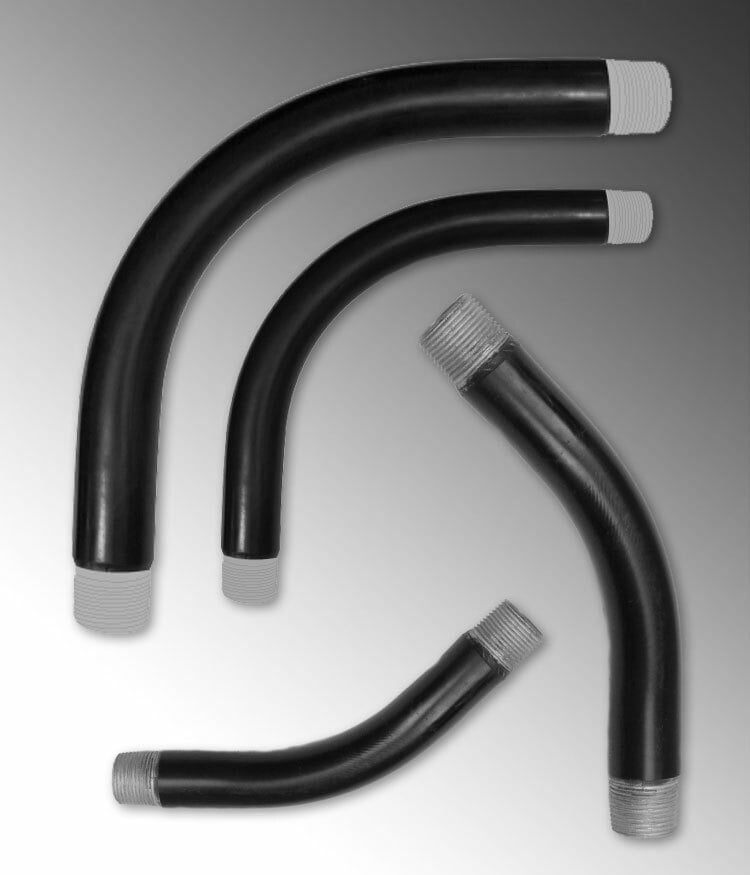 PVC Coated Galvanized Rigid Special Radius Conduit Elbow 1" Trade Size 90 Degree Bend 18" Radius UL Listed UL6 E226472 C80.1