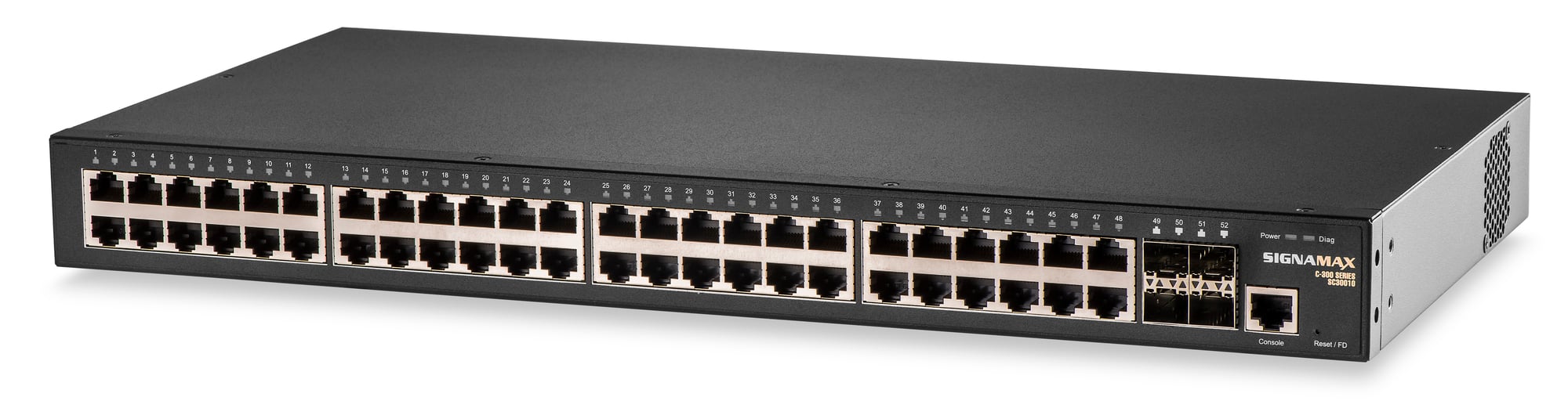 C-300 48 Port Gigabit Managed Switch with 4 SFP Ports