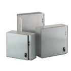 Eaton B-Line series wall mounted disconnect enclosure,30" height,8" length,26" width,NEMA 4X,Hinged cover,DSCSS4 enclosure,Wall mount,Medium single door,Thru holes,opt. external mounting feet,304 stainless,Seamless poured in-place gasket
