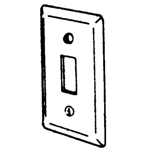 Features:Configuration One Toggle Switch, For 4 X 2 1/8 IN Boxes, Standard:UL E18095, Material:Steel, Size:4 X 2.125IN