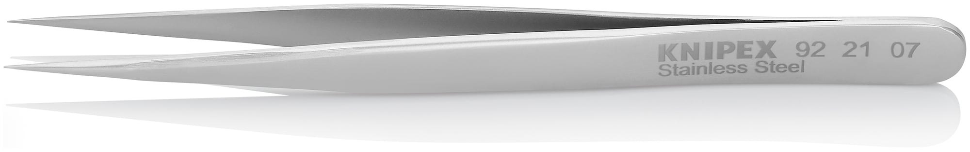 Stainless Steel Gripping Tweezers-Needle Point Tips, 4 1/2 in., 0.20 mm TT, 0.25 mm TW
