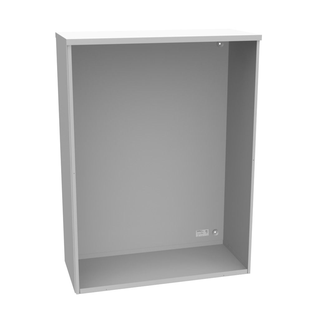 48x16x36 Screw Cover Type 3R UL Listed Steel No Knockouts ANSI 61 Gray Quad D Knockout for Lock Emboss Mounting Holes in Back