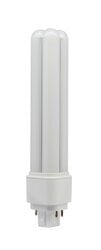 SubstiTUBE? DULUX? LED Pin Base 9.5W, 3000K, 1200 Lumens, 80 CRI, 120 277V, 50,000 Hrs Life, Omnidirectional, G24q Base, Dimmable