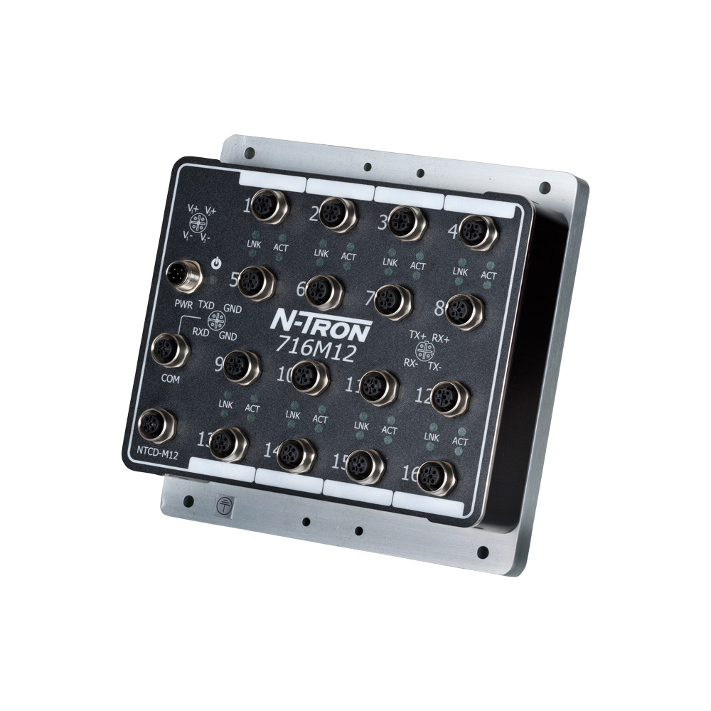 716M12 IP67 Industrial Ethenet Switch