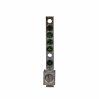 Eaton CH Loadcenter and Breaker Accessories - 5 Terminal Ground Bar Kit,1-3/4 in mounting hole distance, 1-2/0 lug,Ground bar kit,CH,5 terminals,0.75 in,CH loadcenters, for 2/4 circuit loadcenters use type gbk5 or gbk520 ground bar