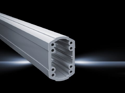 6212200 Solid Support Section, 79 in L x 3 in W x 4.7 in H, For Use With Model CP 120 Enclosure, Desk and Wall Section of Support Arm System, Extruded Aluminum, Pale Gray
