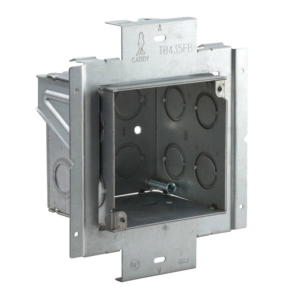 Adjustable Depth Box with Mounting Plate, 3 1/2" Box Depth