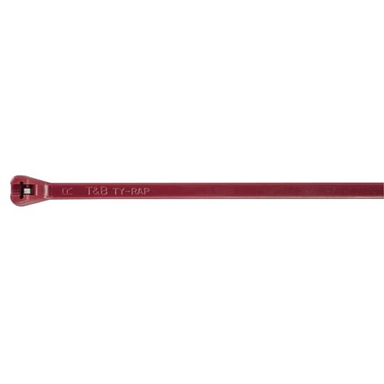 Fluoropolymer Cable Tie, Maroon Fluoropolymer ECTFE,  for up to 150 Degrees Celsius (302 F) for Applications Where Smoke Generation is a Concern, Length of 192mm (7.5 Inches), Width of 4.3mm (0.17 Inch), Thickness of 1.8mm (0.07 Inch), Tensile Strength Rating of 222 Newtons (50 Pounds), Bulk Pack