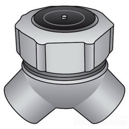 IMC/Rigid Conduit Elbow, Type Capped, Short, Trade Size 1-1/2 Inch, Bend Angle 90 Deg, Connection Type Female, Female, Material Malleable Iron, Finish Zinc Electroplated, Chromate, Epoxy Powder Coated, Approval UL 514B/886, CSA C22.2, Application Hazardous and Ordinary Location, Enclosure Class I Div. 1, 2, Groups B, C, D, Class I, Zone 1, 2, Groups IIA, IIB, Class II Div 1, 2, Groups E, F, G, Class III, Size 2-1/16 Inch W x 2-3/4 Inch H, Used On Rigid Conduit/IMC