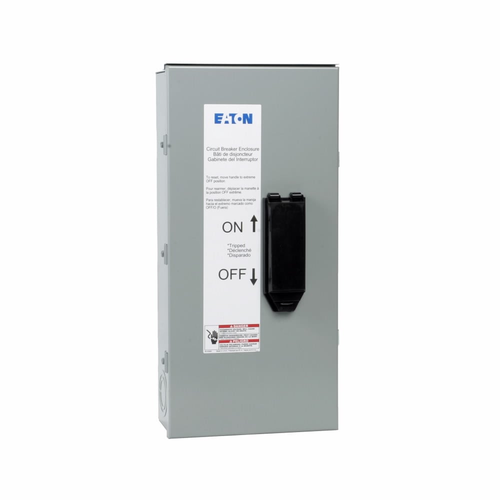 Eaton arms enclosed circuit breaker, 15-100A, Series C, NEMA 3R, EHD, FD, FDB, HFD, Surface