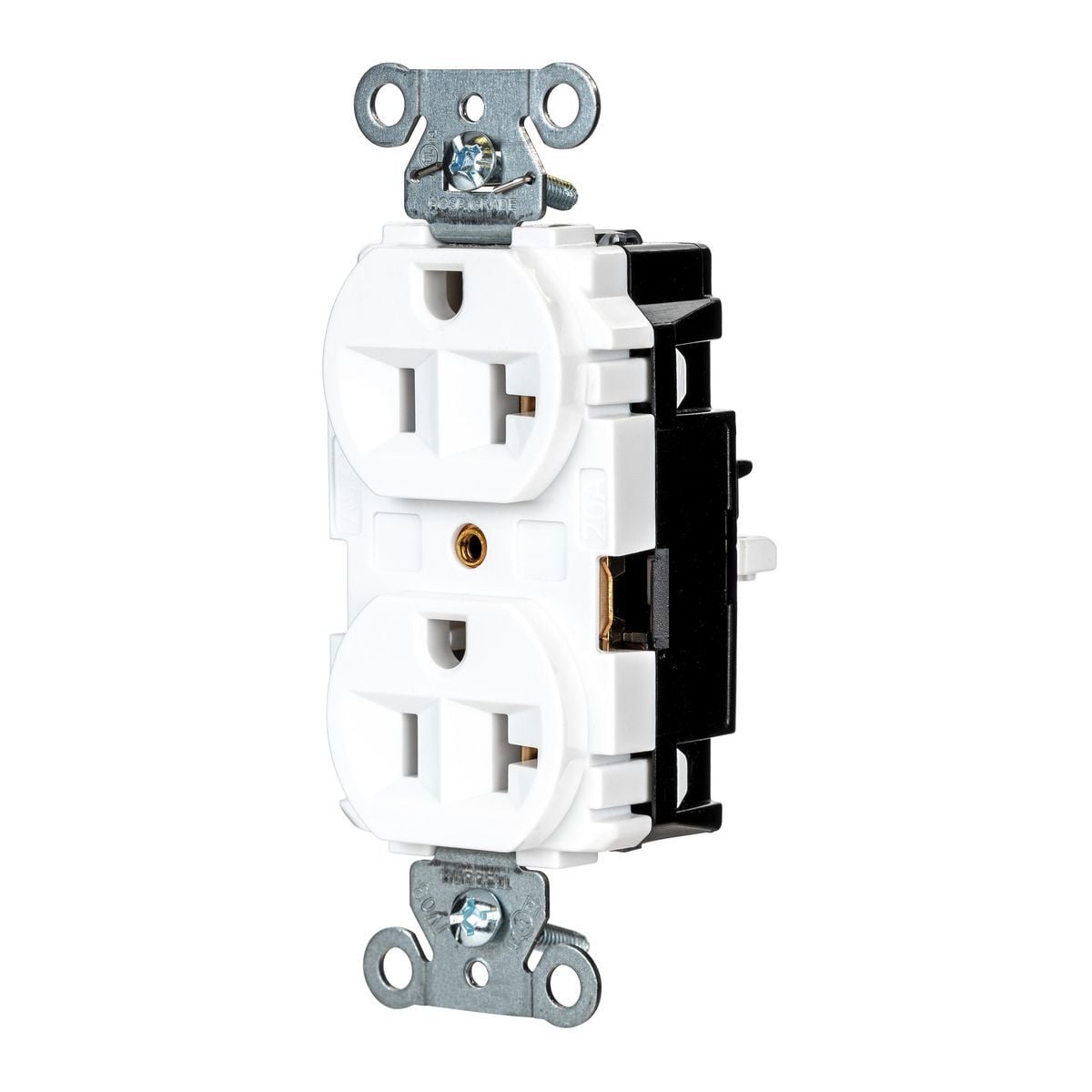 Straight Blade Devices, EdgeConnect, Hubbell-Pro Receptacle, Industrial Grade, 2-Pole 3-Wire, 20A 125V, 5-20R, Screwless Terminal, White