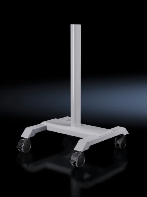 Pedestal base plate, modular, CP 60 large, mobile, color: RAL 7035, supply includes: Pedestal base plate/cross member, produkt group: Strong pillars for your application. They meet all your ergonomic and technical requirements. Suitable for secure accommodation of cables in every enclosure type.