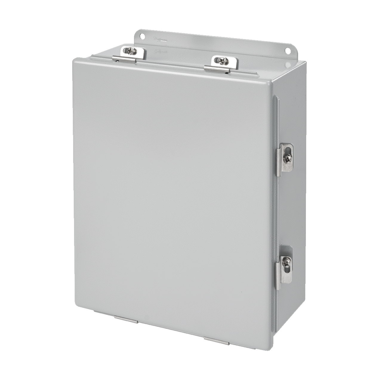 Continuous Hinge Enclosure with Clamps Type 4, 16x14x10, Gray, Mild Steel