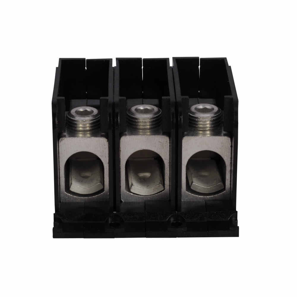 Eaton Loadcenter Field Installation Kits and Parts,Requires (6) 1 in spaces,Main and sub-feed lug blocks,225 A,Three-pole,For BR loadcenter,#2 AWG-300 kcmil