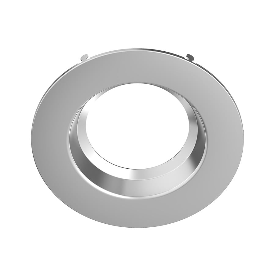 Retrofit Downlights Recessed Retrofit Downlight Trim 6 Inches Round Smooth Brushed Nickel