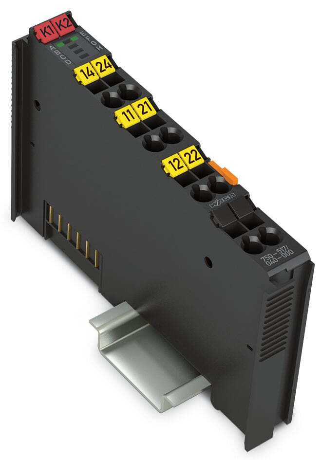 2-channel relay output; AC 250 V; 1 A; 2 changeover contacts; Extreme