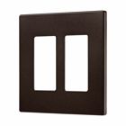 Eaton Wallplate, Two- gang, Decorator, Without screws, Red