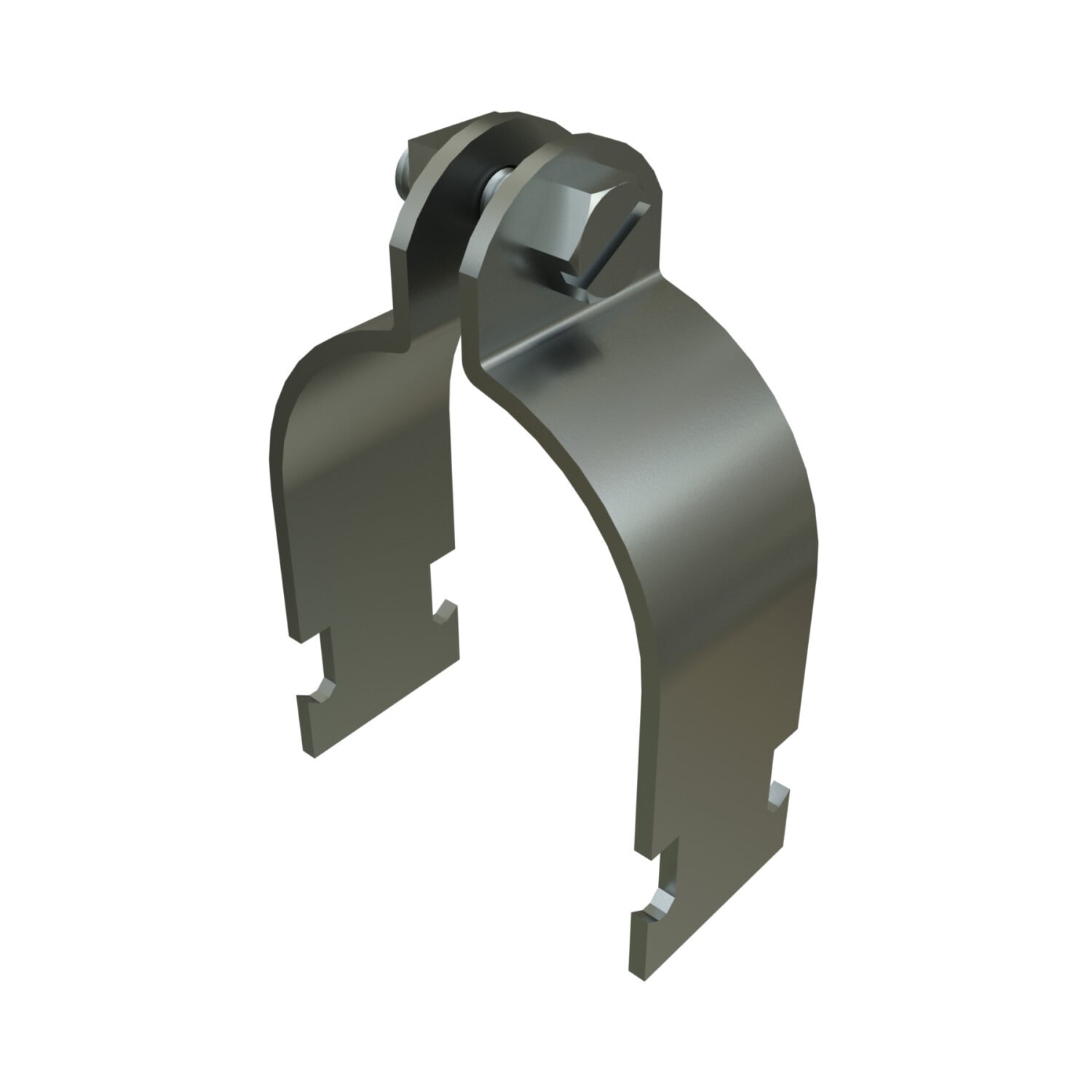 UNISTRUT PIPE CLAMP, 5", 1-1/4"x 7"x 5.81", ASSEMBLED, EG