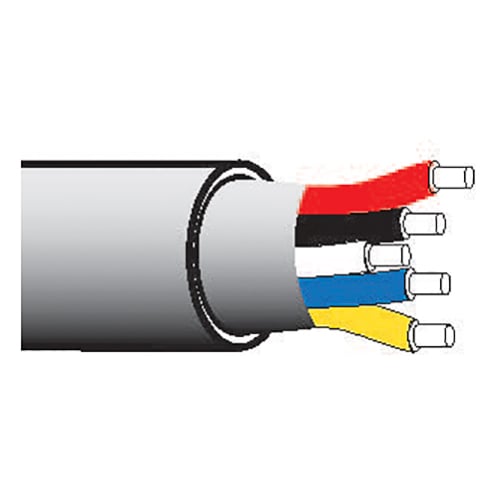 EcoSystem Five single conductors cabled, 22AWG solid bare copper