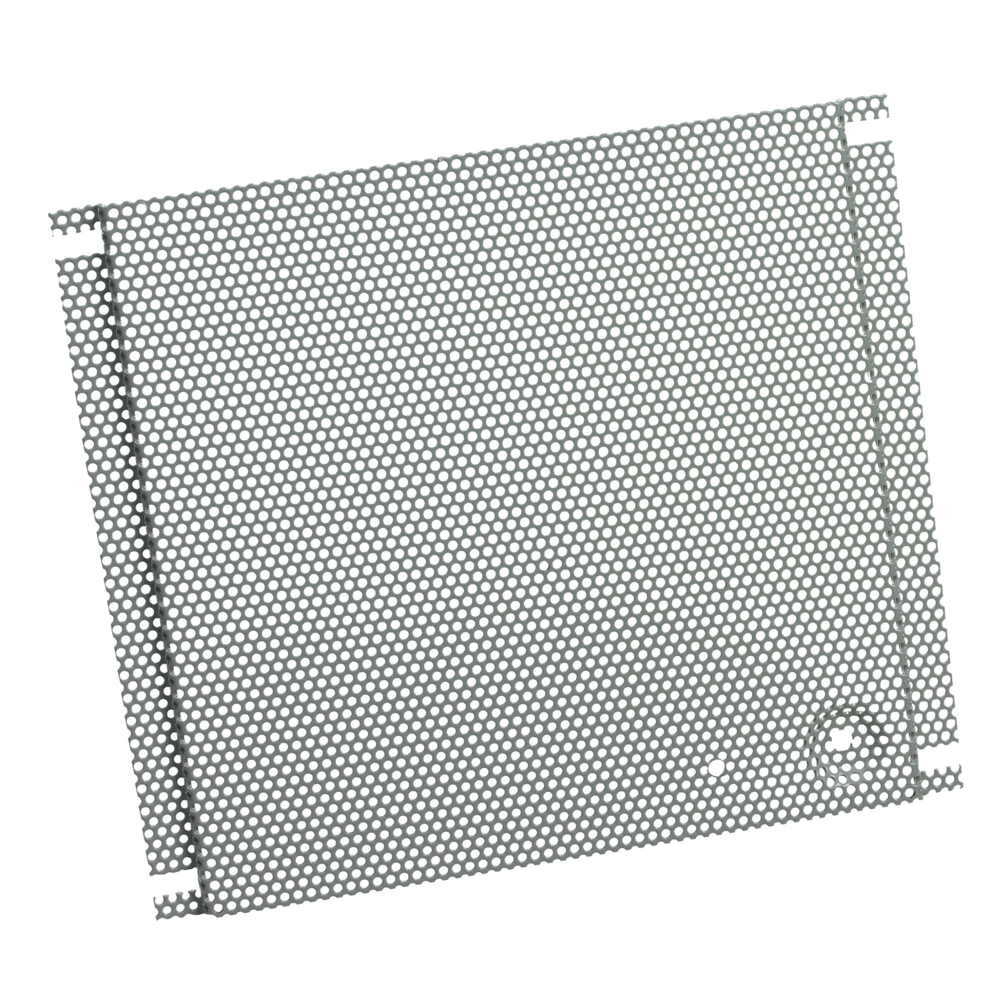 Perforated Panel for Screw Cover Type 1, fits 6x6, Gray, Steel
