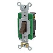 3033-2 3-Way Self-Grounding Toggle Switch, 120/277 V AC, 30 A, 2 hp Power Rating