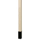 Aluminum Service Poles, Blank pole with Divider, 12' 2", Ivory