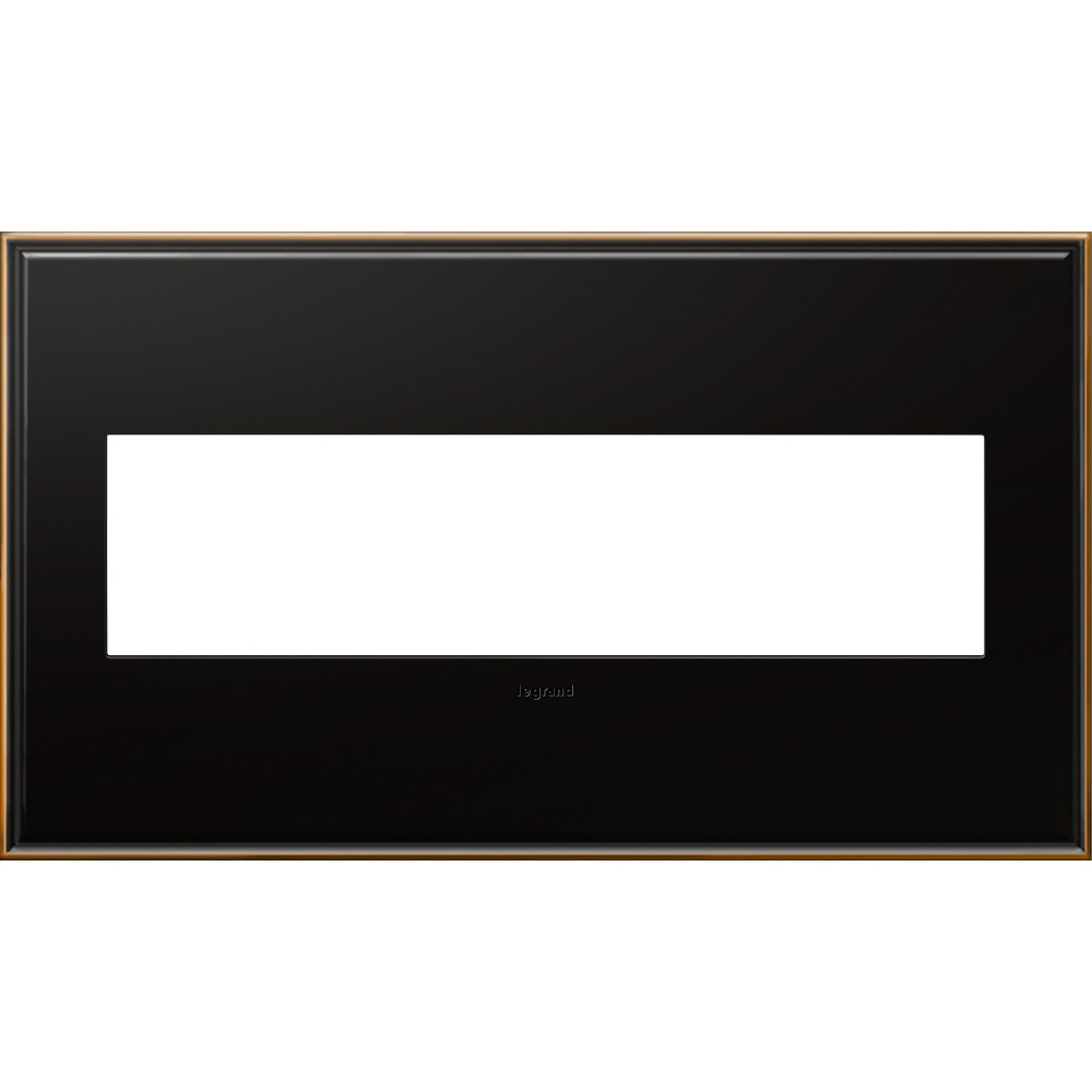 4-Gang 2-Module Wall Plate Oil Rubbed Bronze