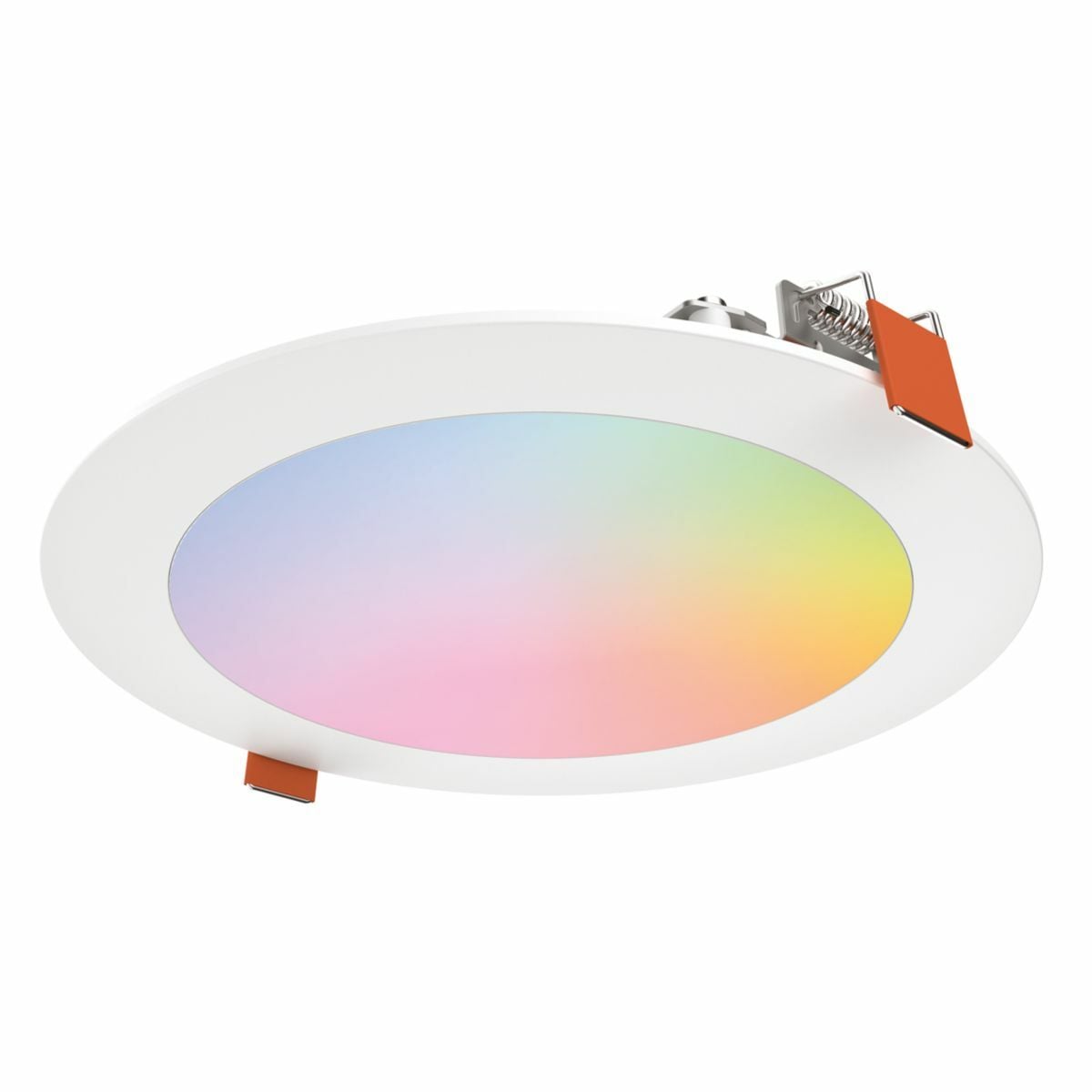 6" Smart Wi-Fi Slim Canless LED Downlight, 900 Lumens (nominal), 90 CRI Minimum, WiZ PRO-enabled (Wi-Fi plus Bluetooth), Full Color Tunable White via WiZ App, Matte white trim, Recyclable packaging