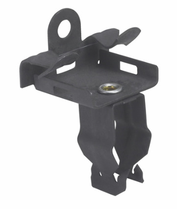 BP-12-U-5-8 Push Style Conduit to Beam Fastener With 1/4-20 TPI x 5/8 in Stud, 3/4 in, 1/2 in Conduit, 5/16 to 1/2 in THK Flange, 25 lb Load, High Carbon Steel, Zinc Phosphate