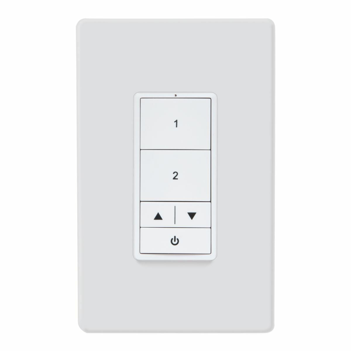WaveLinx Lite Wallstation, 3 Button Raise / Lower, White.